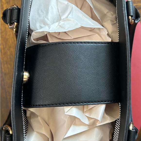 Black Tote with Gold Detailing NEW! - Picture 5 of 5